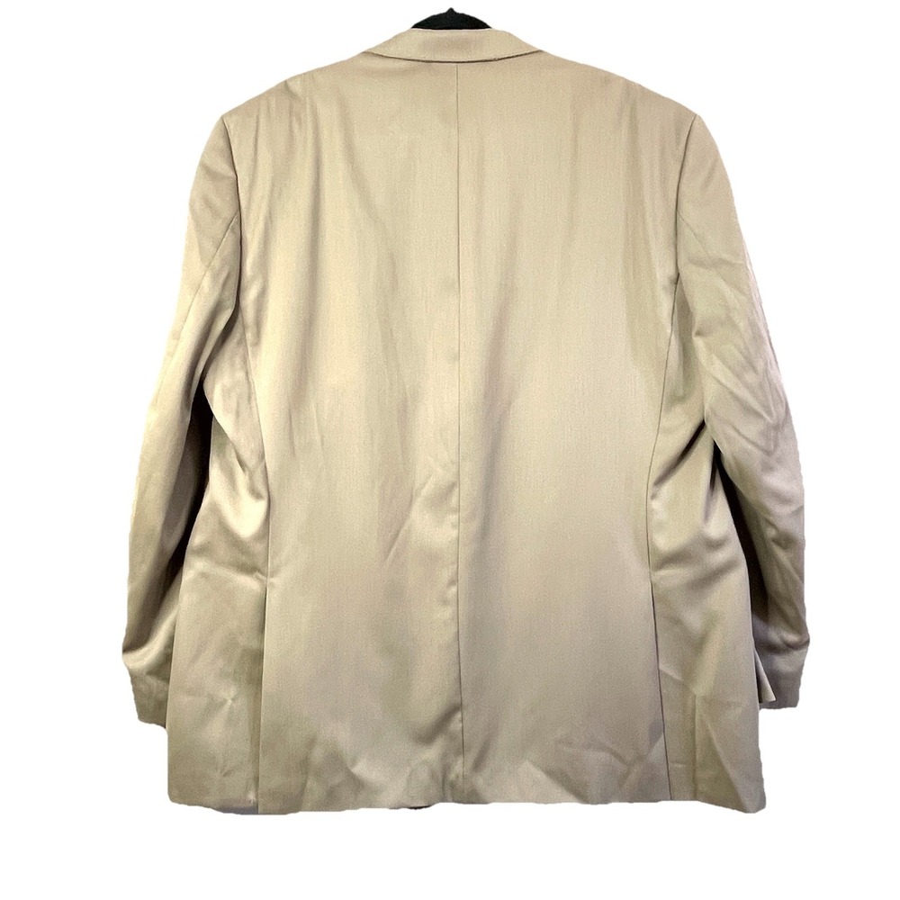 Calvin Klein Men's Khaki Blazer Sports Coat 50L Light Academia Preppy Classic - Picture 3 of 10